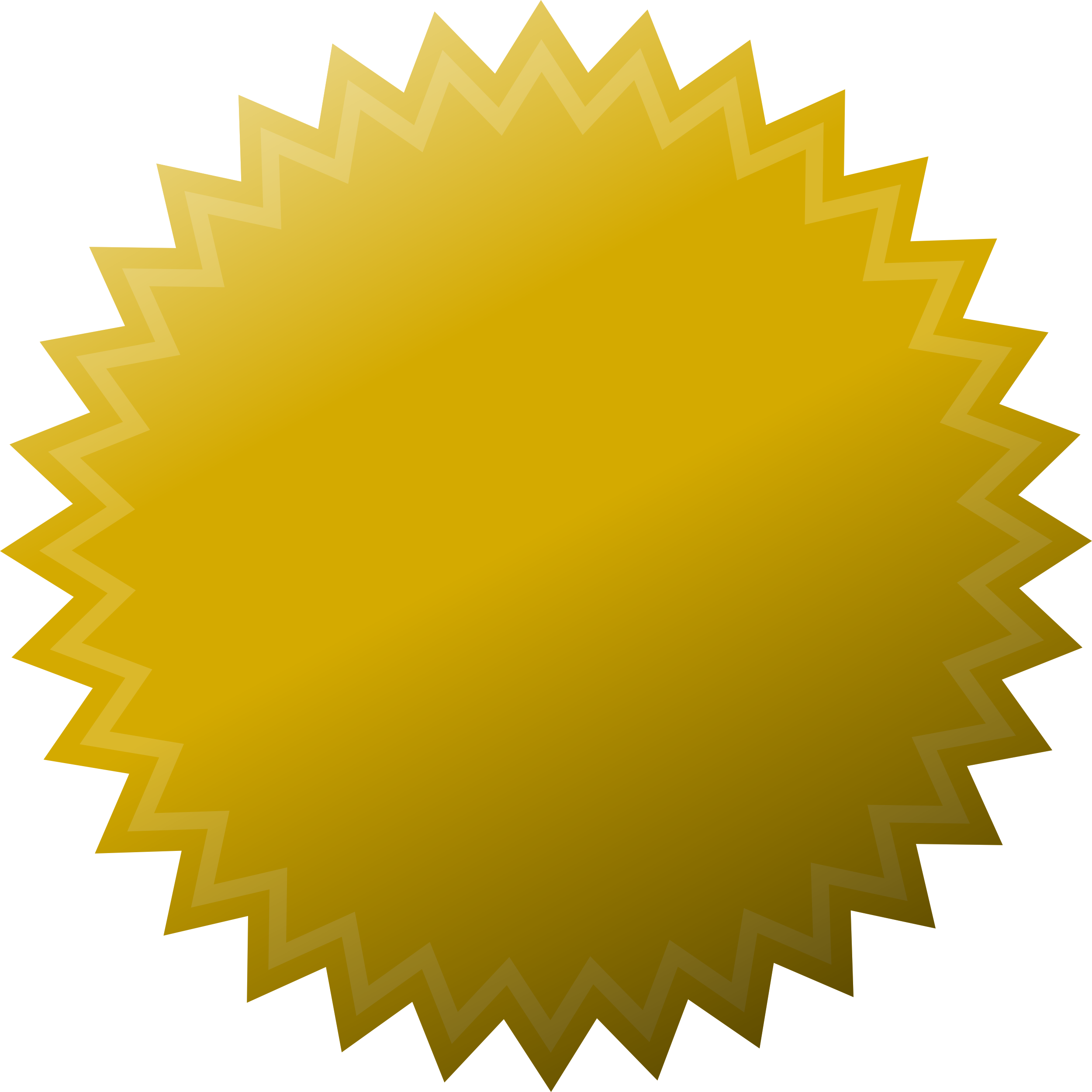 Golden Star Badge Graphic