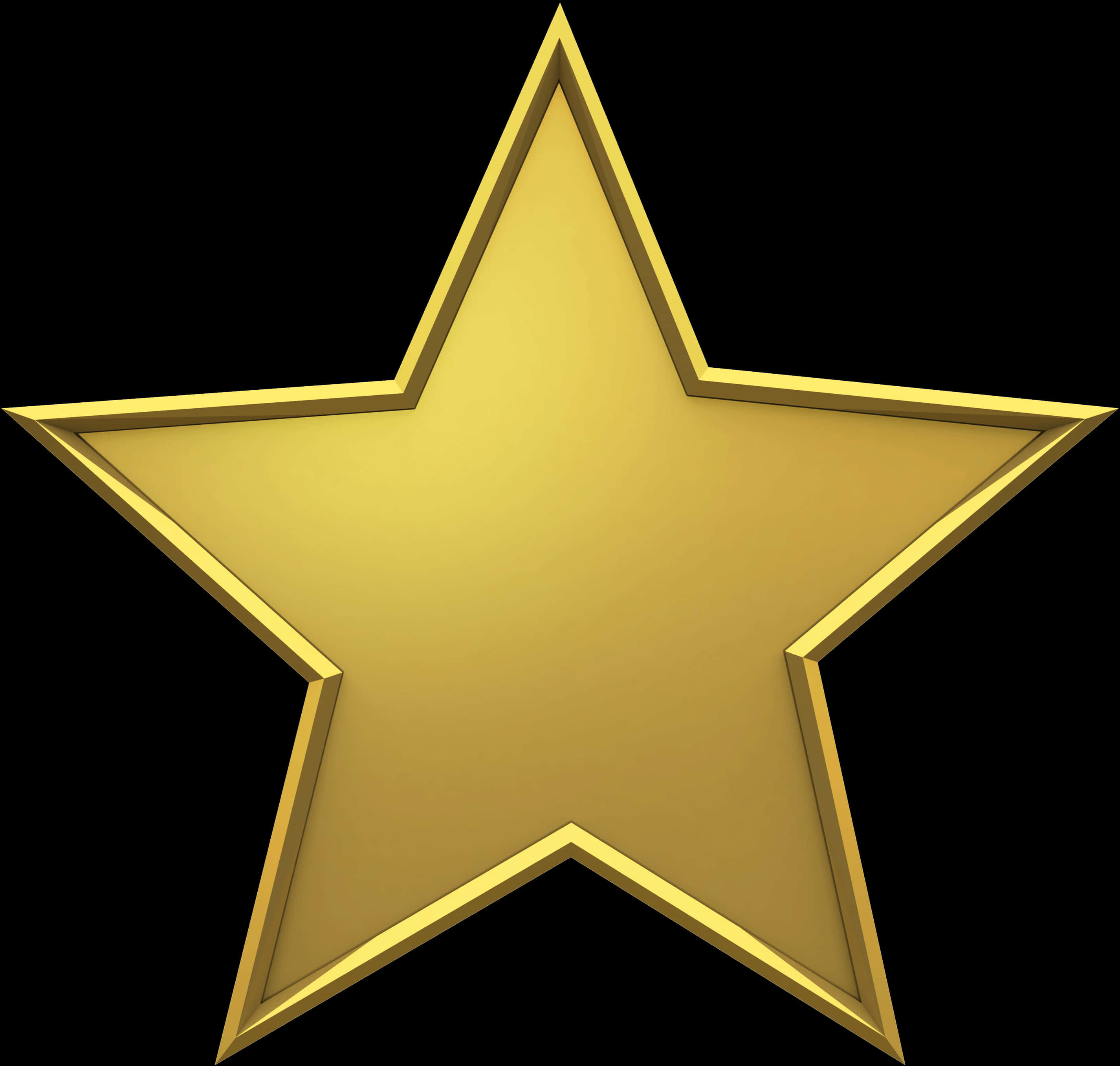 Golden Star Glittering Graphic