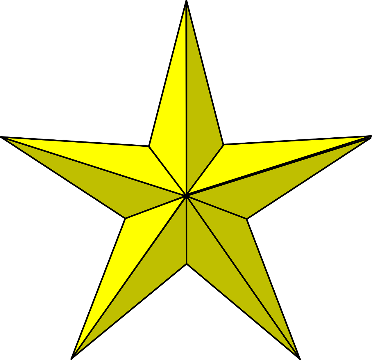 Golden Star Illustration