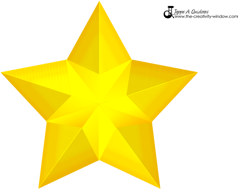 Golden Star3 D Graphic