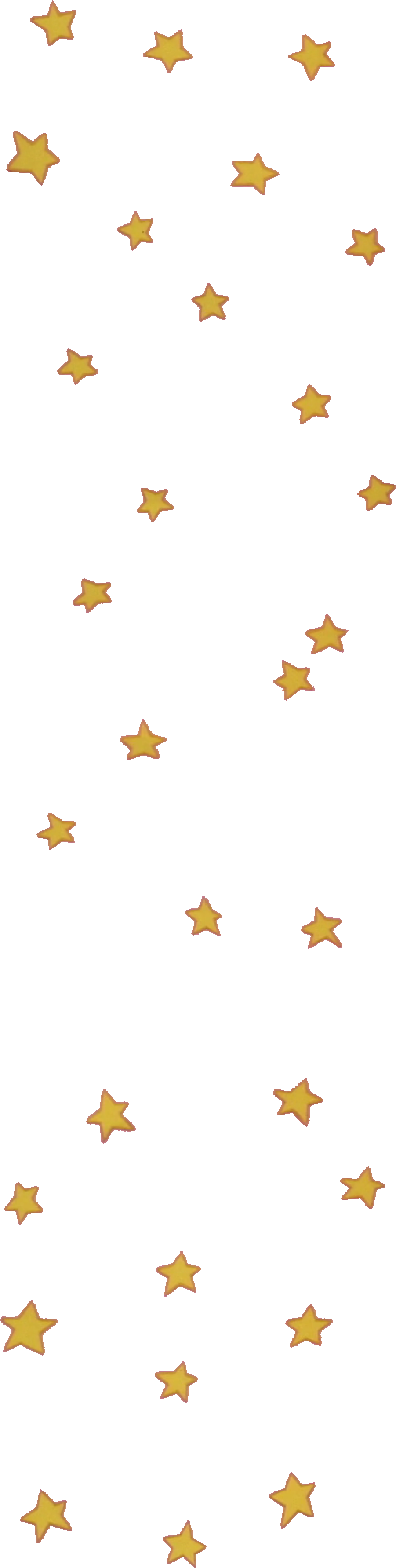 Golden Stars Patternon Blue Background