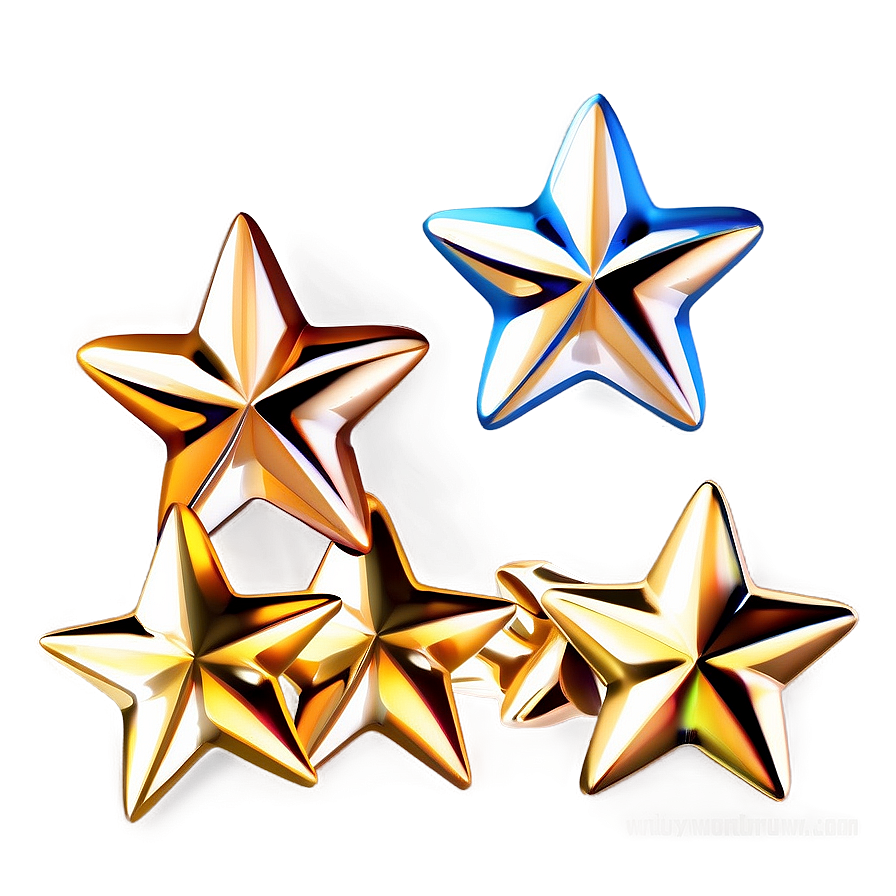 Golden Stars Transparent Png 05252024