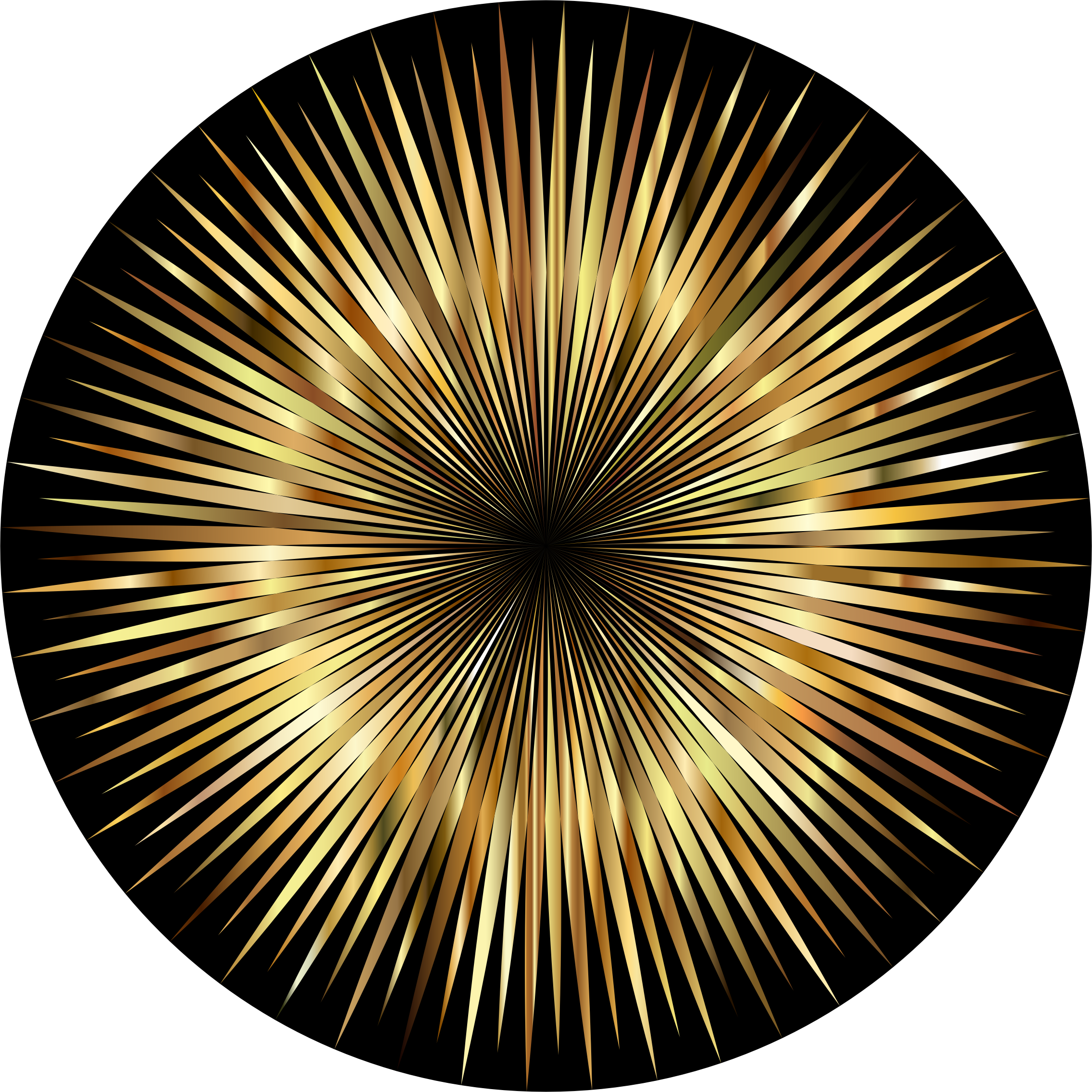 Golden Sunburst Graphic