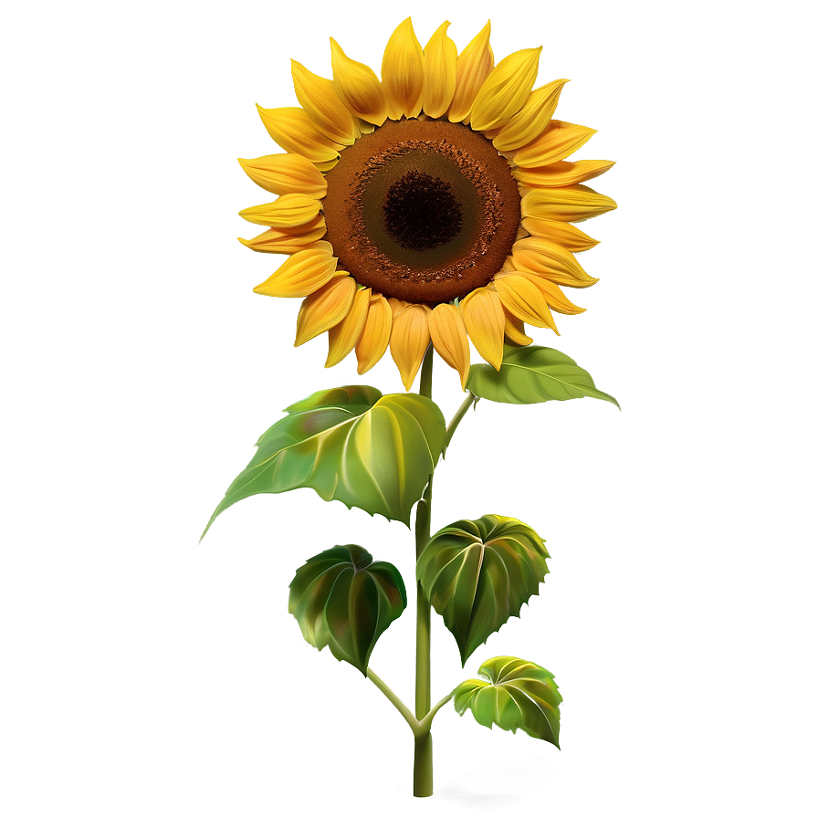 Golden Sunflower Spring Png 06272024