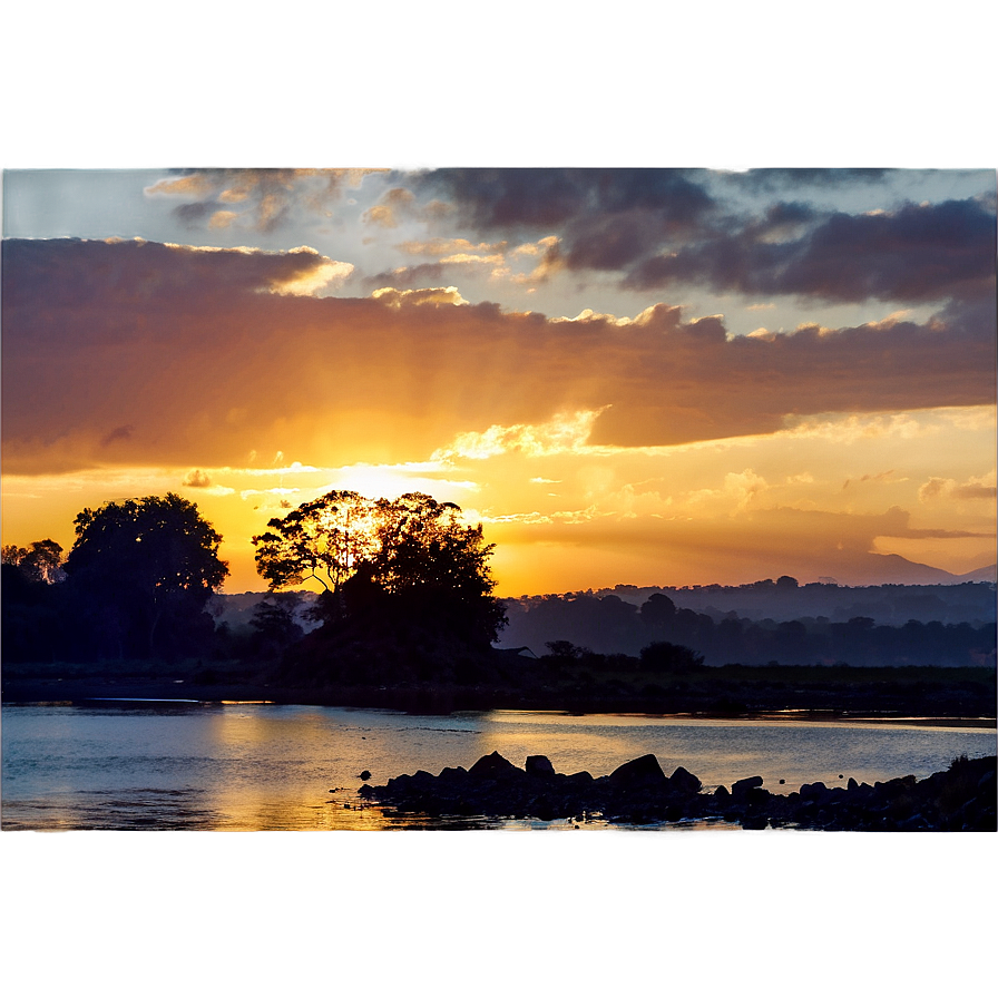 Golden Sunrise Scenery Png Lmr