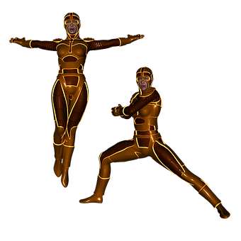 Golden_ Superhero_ Duo_ Poses