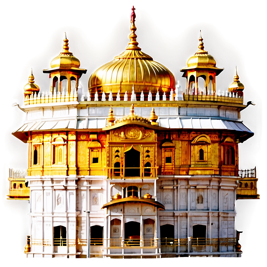 Golden Temple Illumination Png Tsh