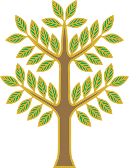 Golden Tree Illustration