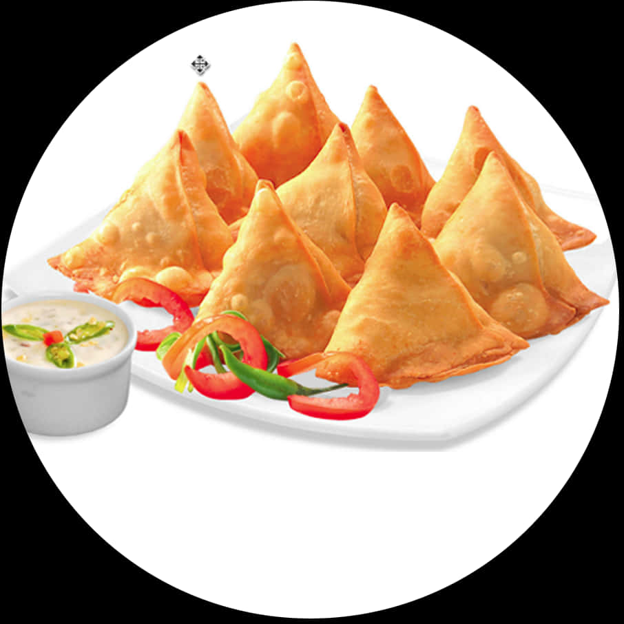 Golden Triangle Samosaswith Chutney