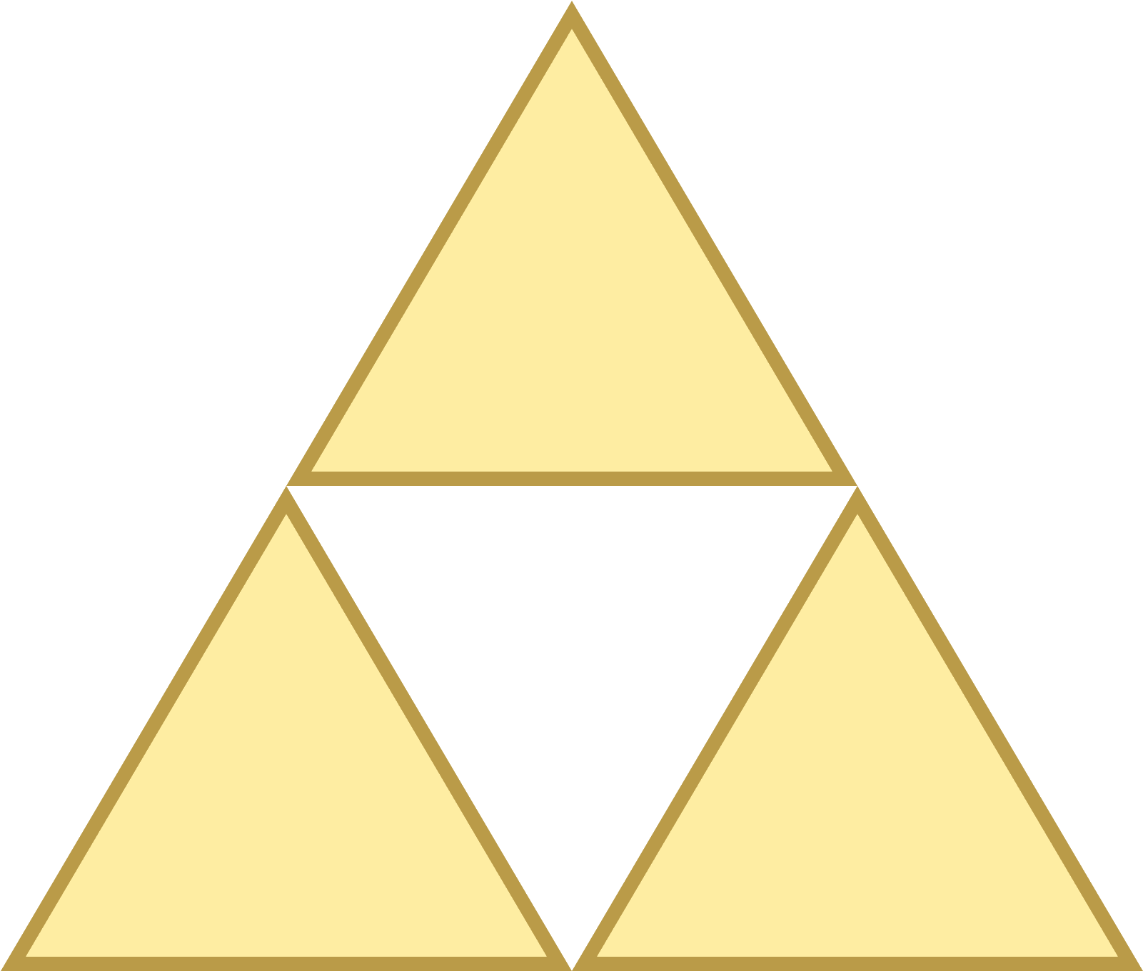 Golden Triforce Symbol