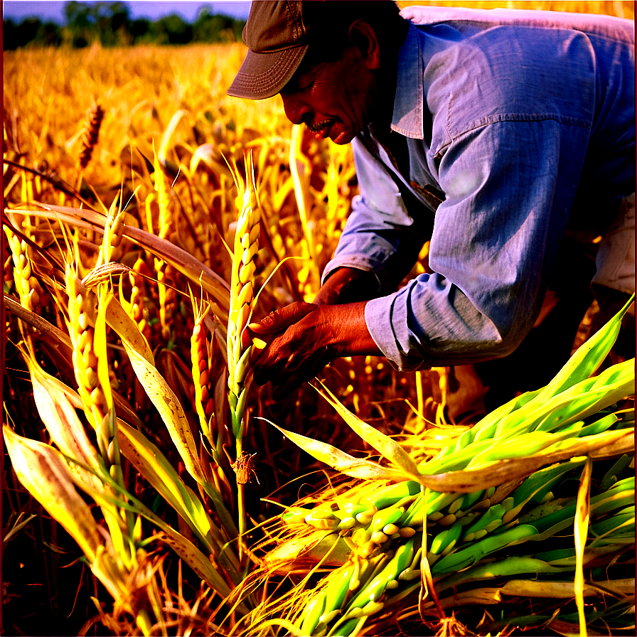 Golden Trigo Harvest Png 06122024