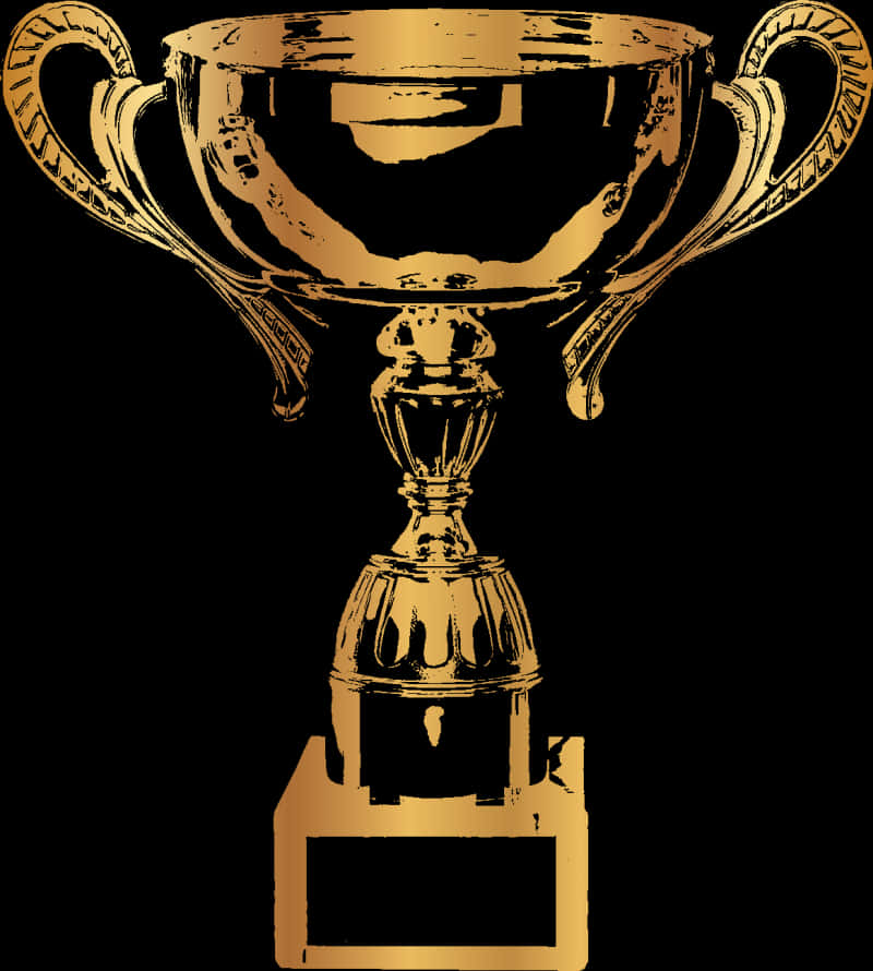 Golden Trophy Illustration