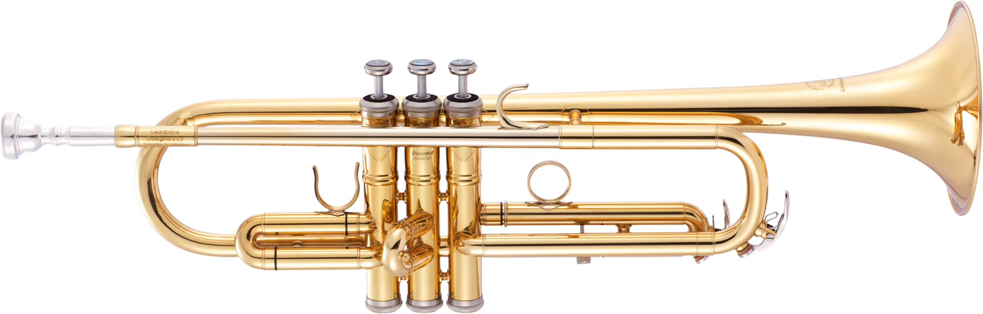 Golden Trumpet Isolatedon Transparent Background