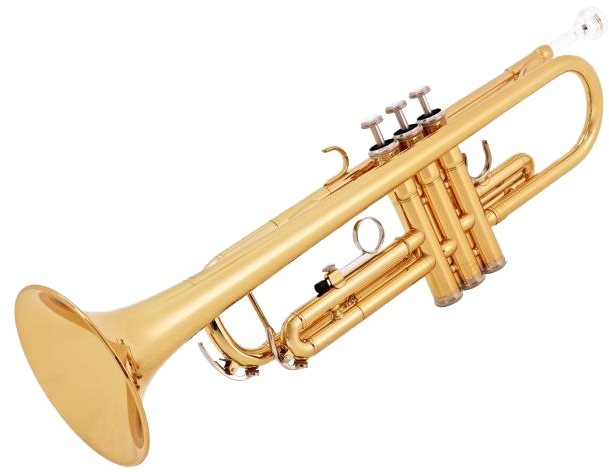 Golden Trumpet Isolatedon Transparent Background