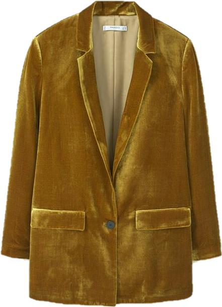 Golden Velvet Blazer