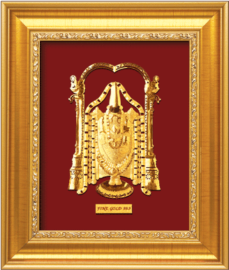 Golden_ Venkateswara_ Frame_ Art