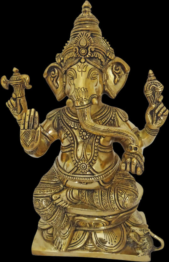 Golden Vinayagar Statue