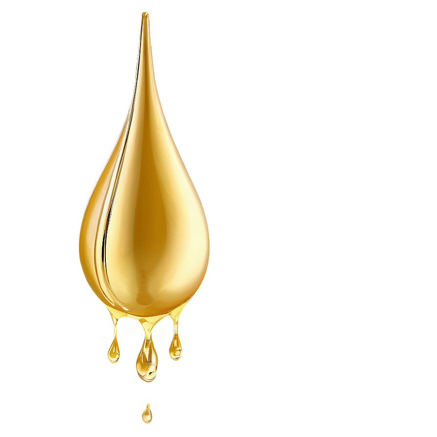 Golden Water Drop Png 06272024