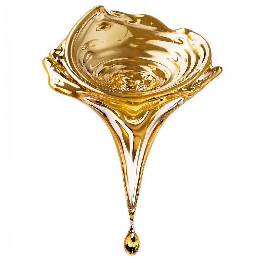 Golden Water Splash Png 06282024