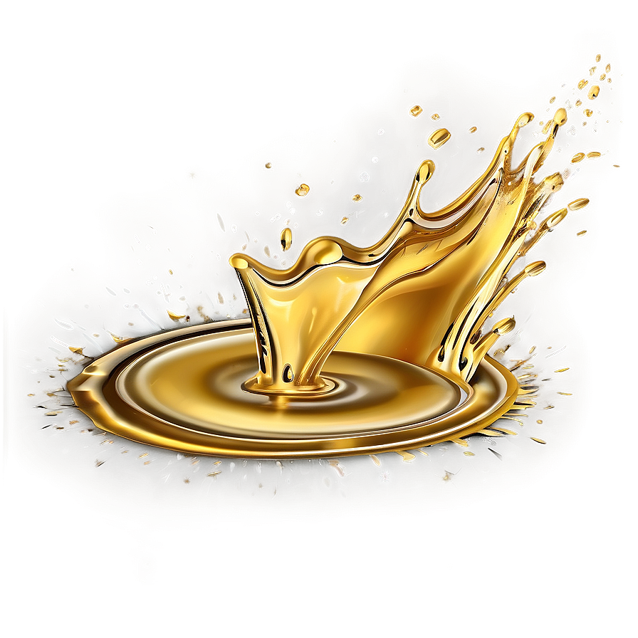 Golden Water Splash Png Dur