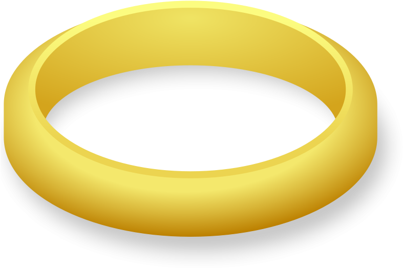 Golden Wedding Ring Clipart.png