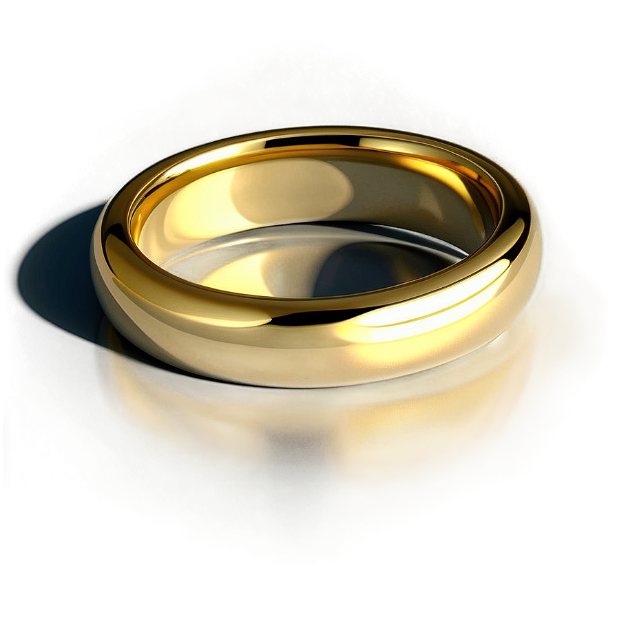 Golden Wedding Ring Png 4