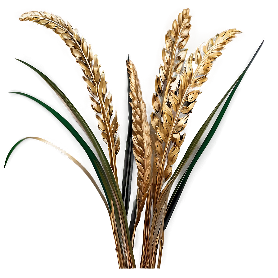 Golden Wild Grass Png 23