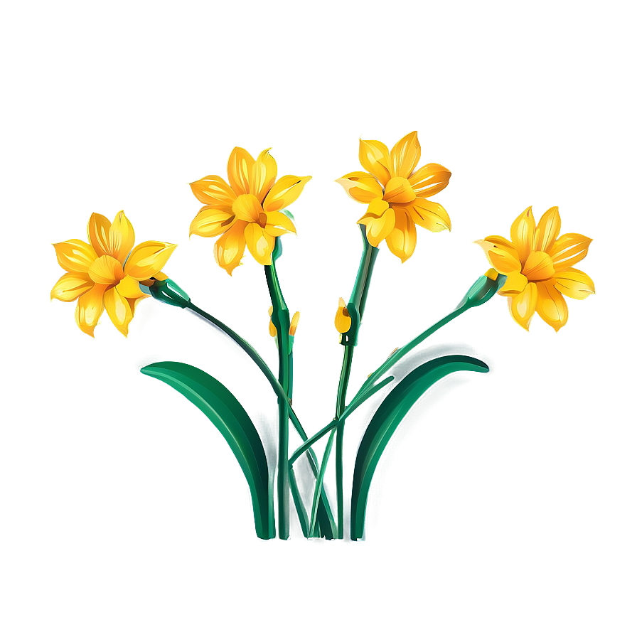 Golden Yellow Flowers Png 82