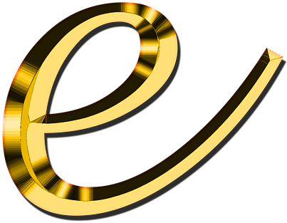 Golden3 D Letter E