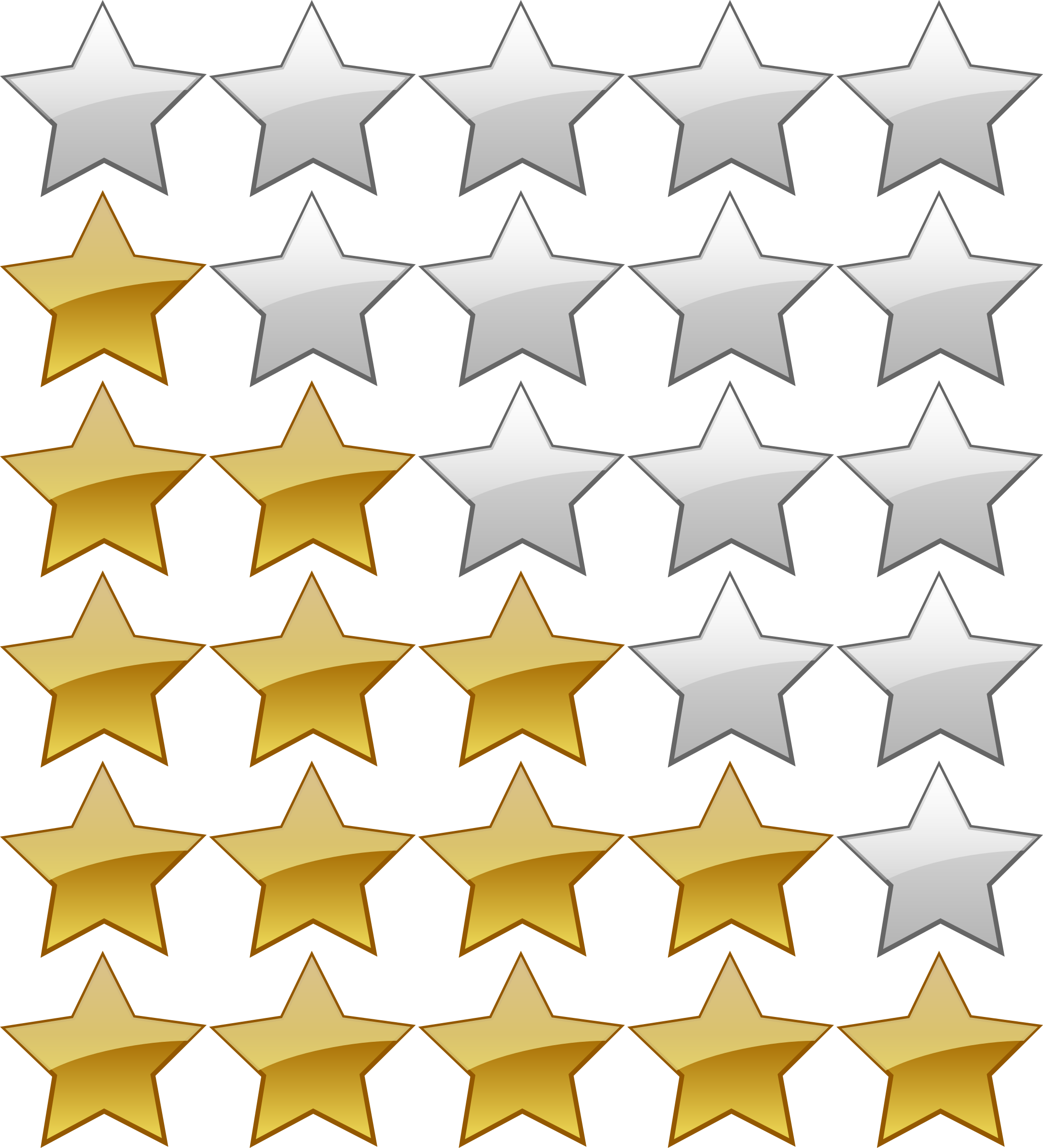 Goldenand White Stars Pattern