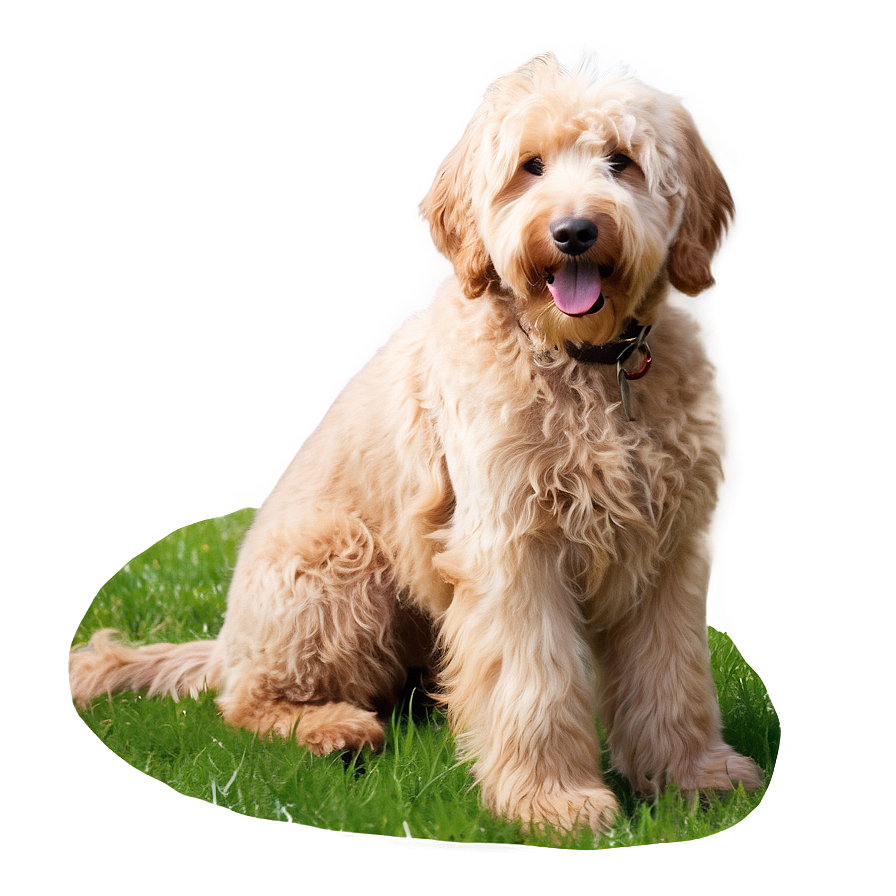 Goldendoodle In Field Png Bqx