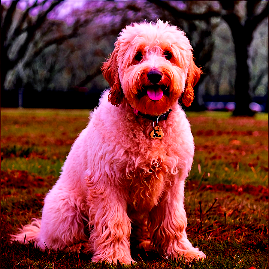 Goldendoodle In The Park Png 06262024