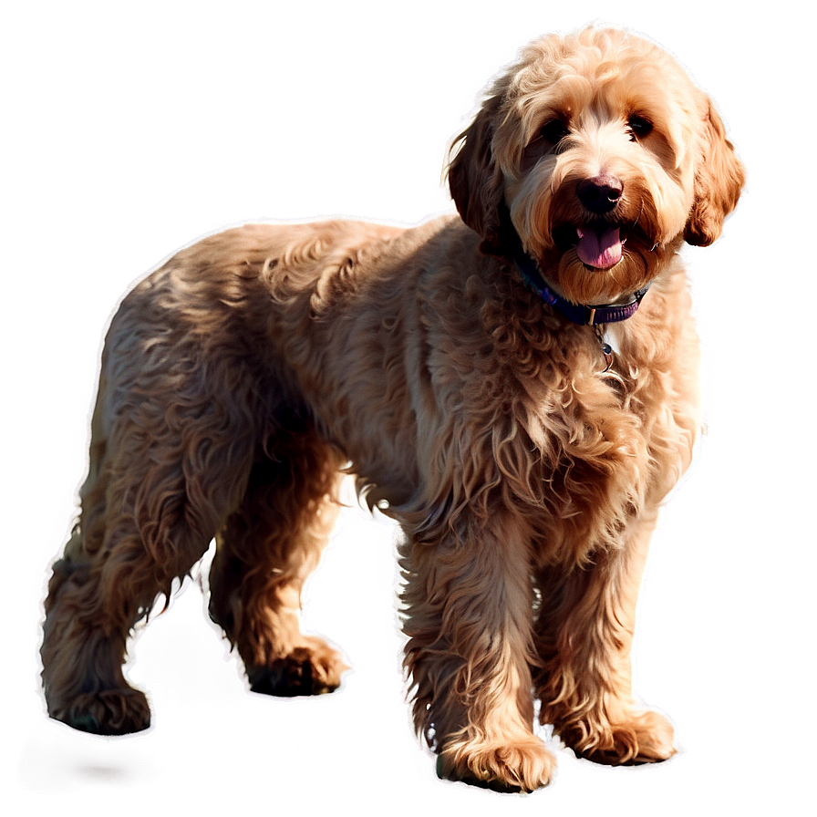 Goldendoodle In The Park Png 2