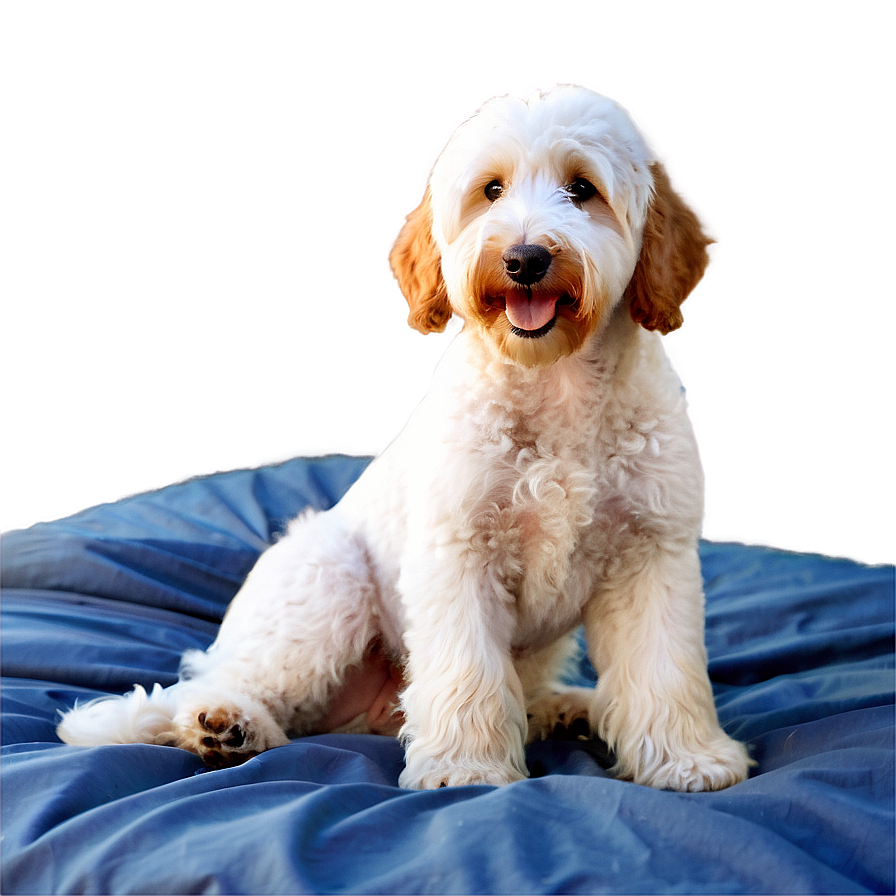 Goldendoodle On Bed Png Xmh