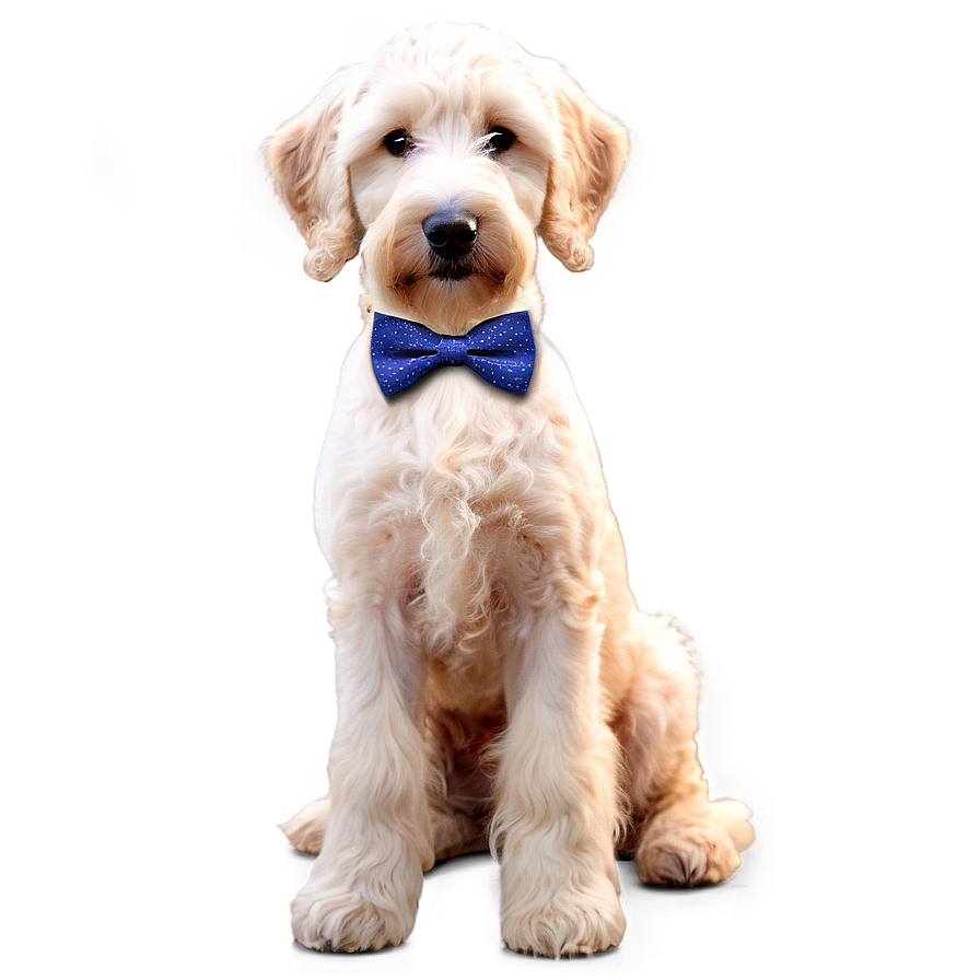 Goldendoodle With Bowtie Png Lva