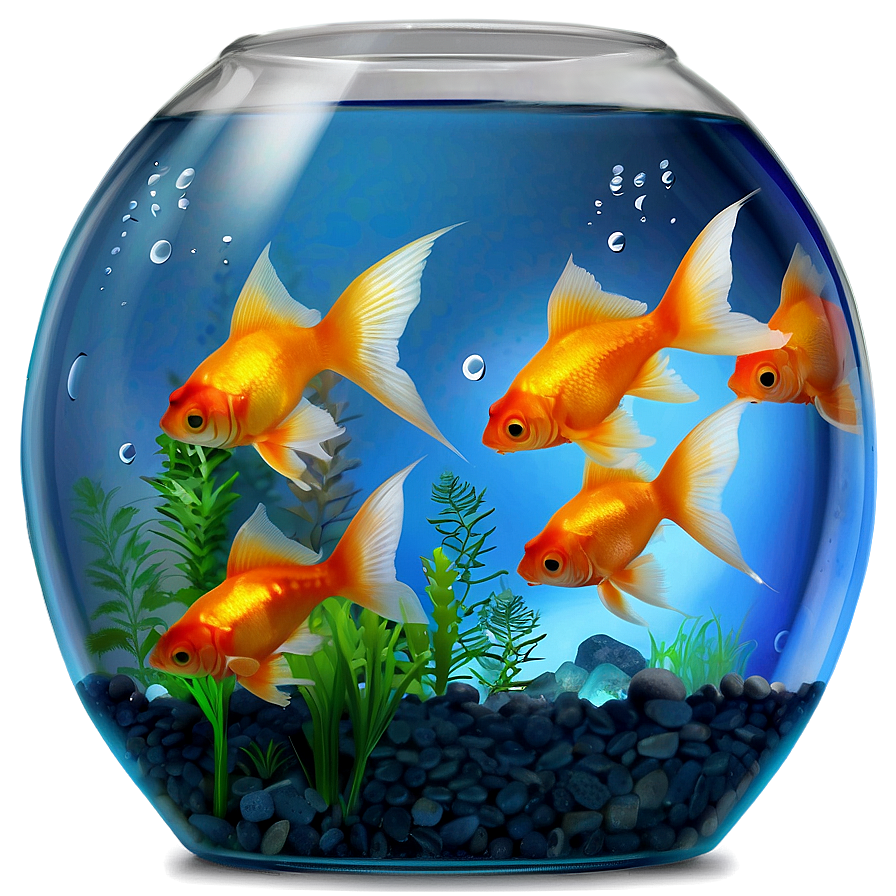 Goldfish In Fishbowl Png Uak