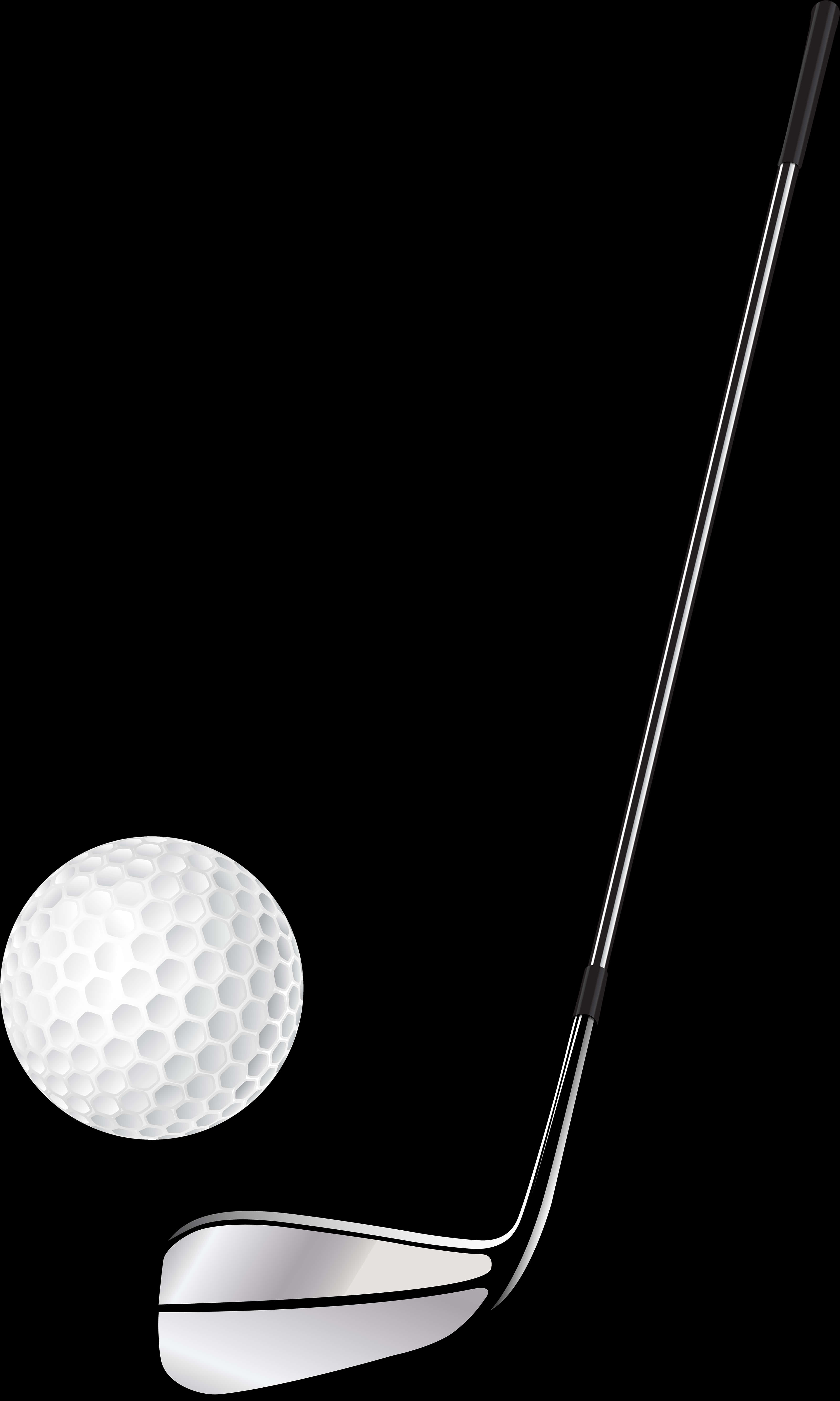 Golf Balland Clubon Black