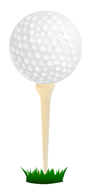 Golf Ballon Tee Vector