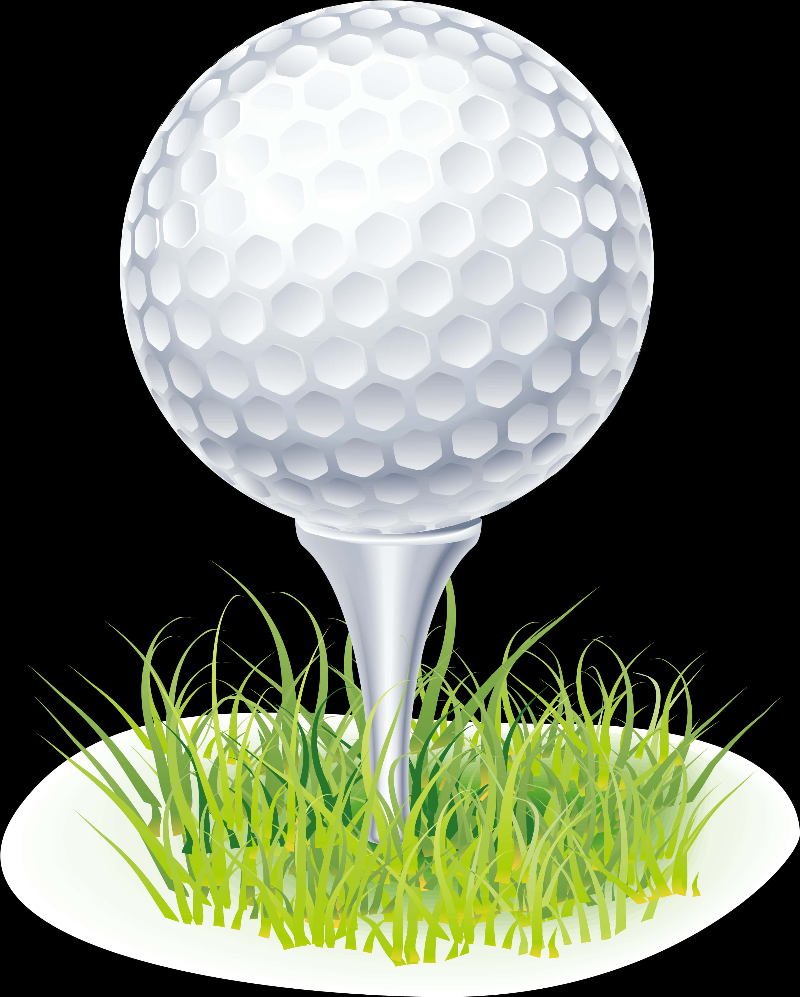 Golf Ballon Tee Vector