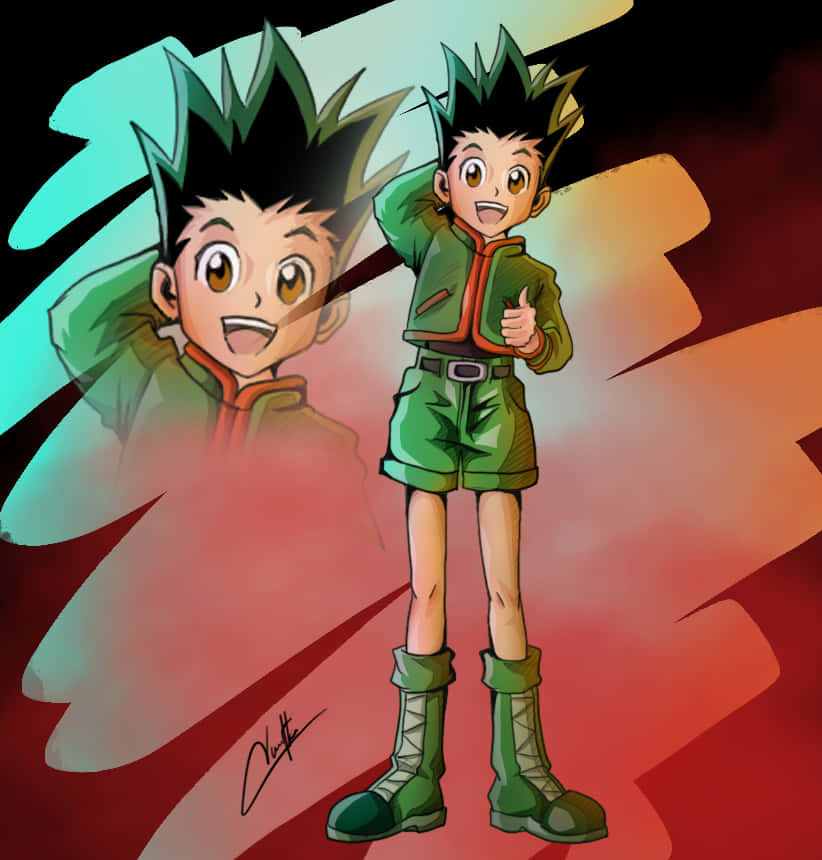 Gon Freecss Anime Character Art