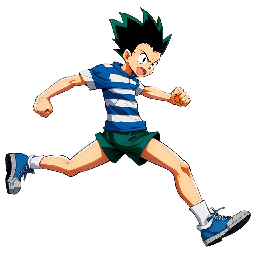 Gon Freecss Running Pose Png Aom