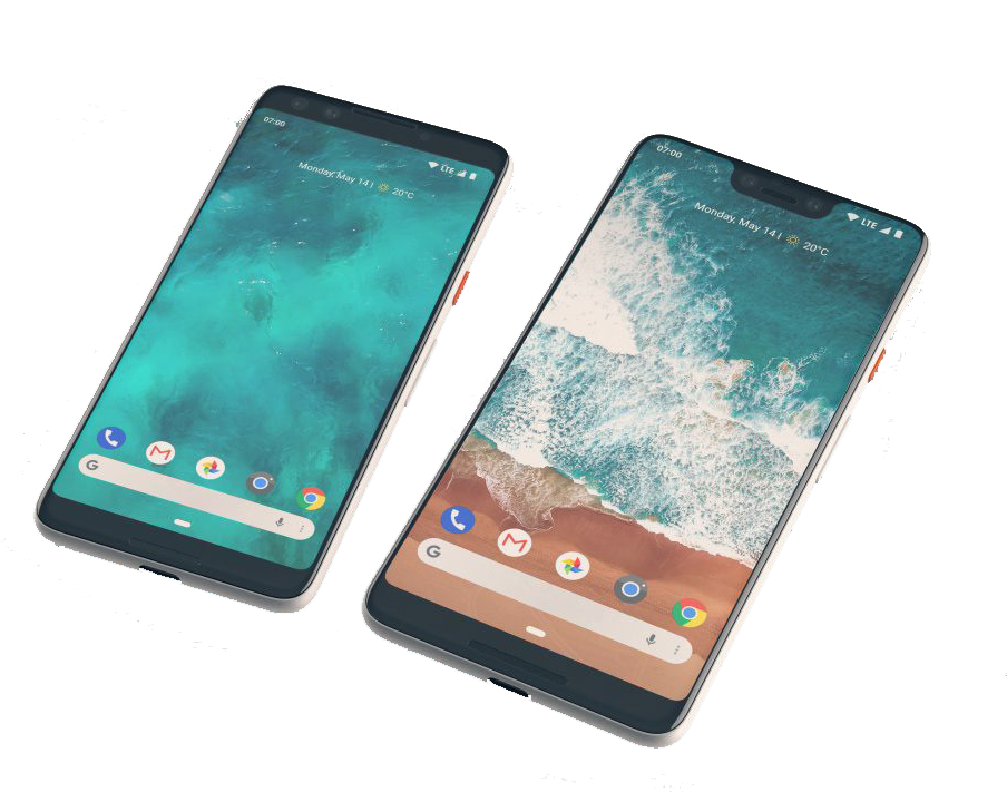 Google Pixel Smartphones Floating Background