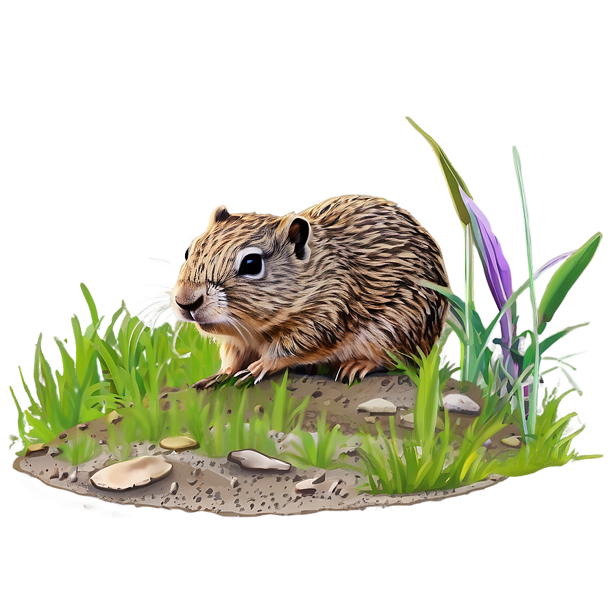 Gopher Burrowing Vector Png 06292024