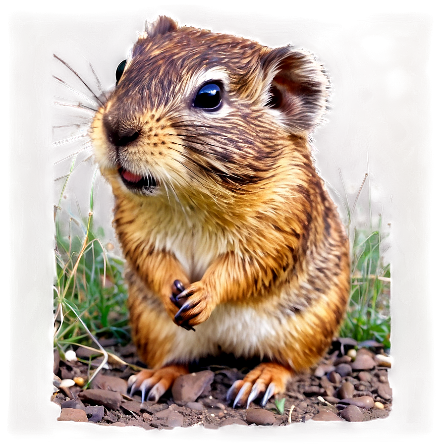 Gopher In Nature Background Png Ftw46