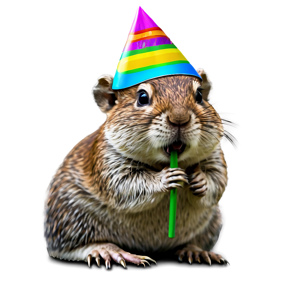 Gopher In Party Hat Png Qcw