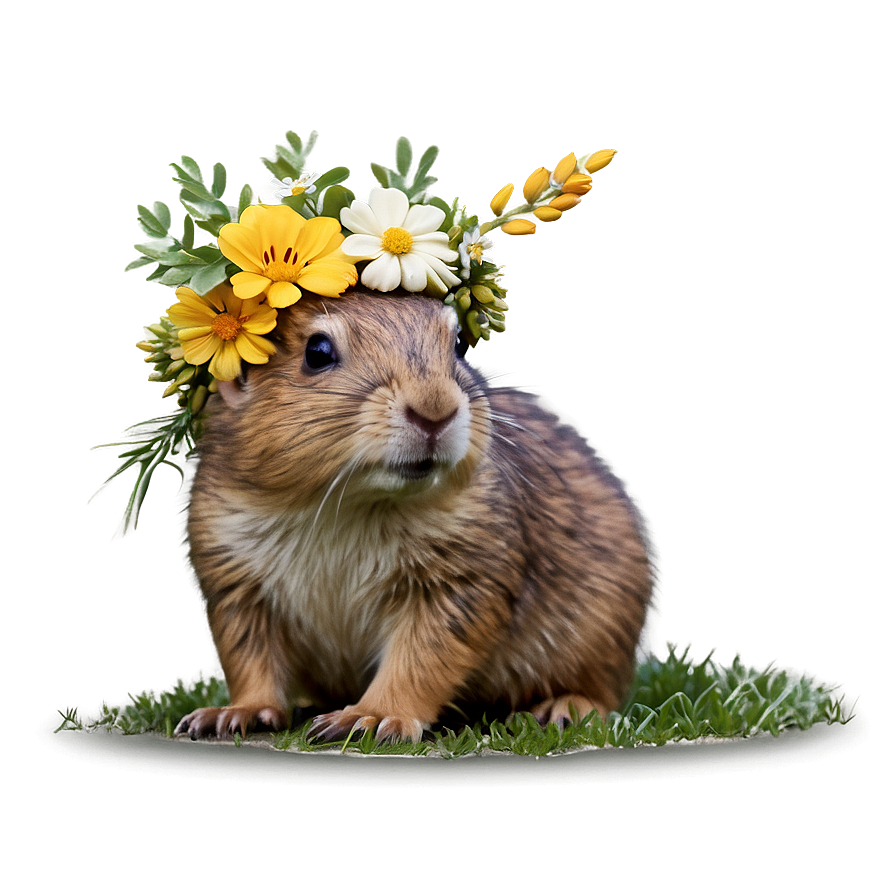 Gopher With Flower Crown Png Lgb87