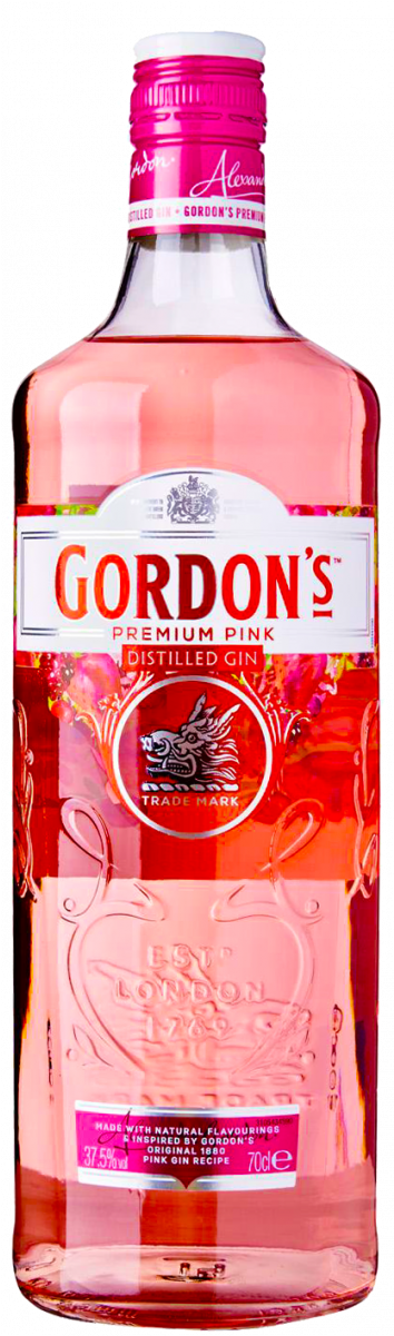 Gordons Premium Pink Distilled Gin Bottle