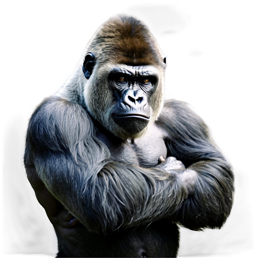 Gorilla Anger Pose Png Vid53