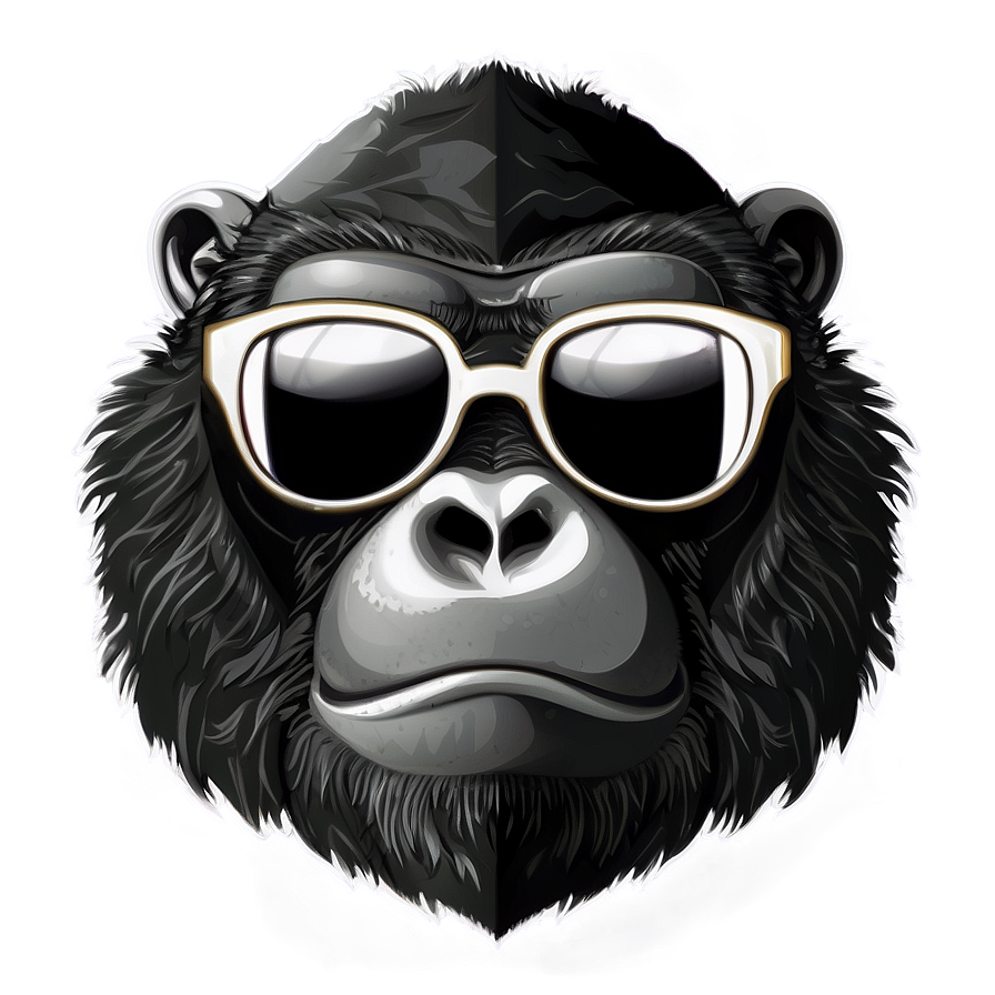 Gorilla Wearing Sunglasses Png 06282024