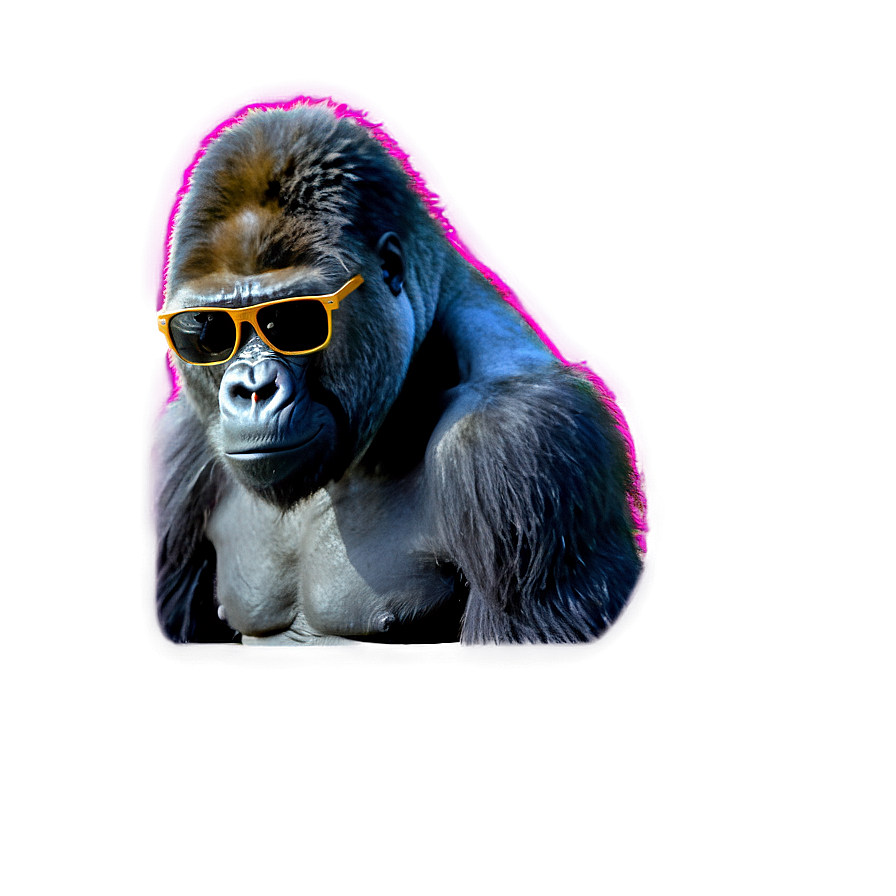 Gorilla Wearing Sunglasses Png Sqj